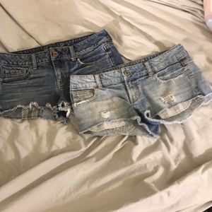 Gently worn jean shorts $17 for 1 pair, $29 for 2